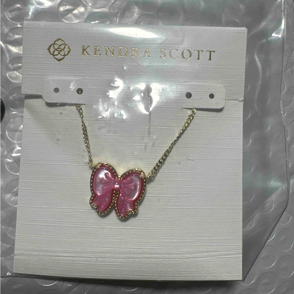 Kendra Scott Jewelry - Kendra Scott Pink Bow Pendant Necklace